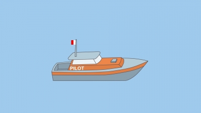 Signali plovila, ki opravlja pilotažo, ko pluje